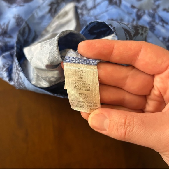 Peter Millar Collection Men's Blue Drawstring Blue Floral Swim Shorts Size L - Picture 11 of 12